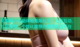苹果用户也能体验海角社区：社交互动、社区服务、个性化推荐的便捷生活平台