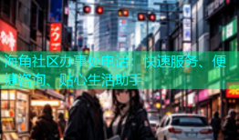 海角社区办事处电话：快速服务、便捷咨询、贴心生活助手