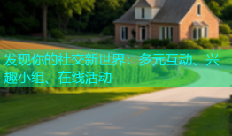 发现你的社交新世界：多元互动、兴趣小组、在线活动