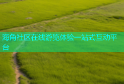 海角社区在线游览体验一站式互动平台