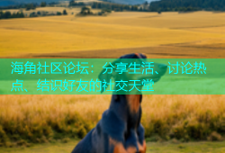 海角社区论坛：分享生活、讨论热点、结识好友的社交天堂