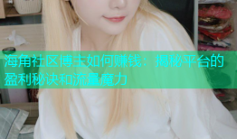 海角社区博主如何赚钱：揭秘平台的盈利秘诀和流量魔力