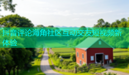 抖音评论海角社区互动交友短视频新体验