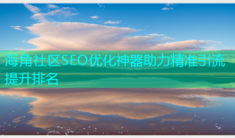 海角社区SEO优化神器助力精准引流提升排名