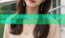 海角社区视频赚钱攻略：轻松创作，高效变现