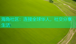 海角社区：连接全球华人，社交分享生活