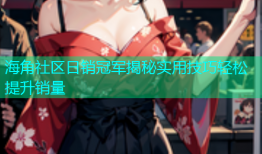 海角社区日销冠军揭秘实用技巧轻松提升销量