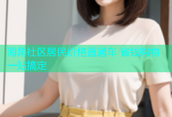 海角社区居民价格直通车 省钱购物一站搞定