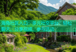 海角社区入口：多元社交平台，轻松聊天、分享视频、参与活动