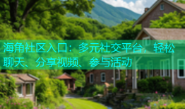 海角社区入口：多元社交平台，轻松聊天、分享视频、参与活动