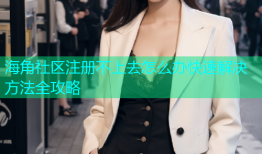 海角社区注册不上去怎么办快速解决方法全攻略