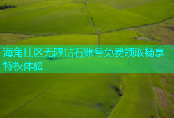 海角社区无限钻石账号免费领取畅享特权体验