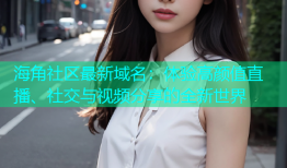 海角社区最新域名：体验高颜值直播、社交与视频分享的全新世界