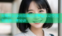 海角社区使用指南快速掌握互动交流与资源分享秘诀