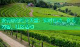 发现你的社交天堂：实时互动、多元内容、社区活动