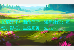 长腿嫂子与海角侄子，海角社区：互动、影视、生活服务一站式