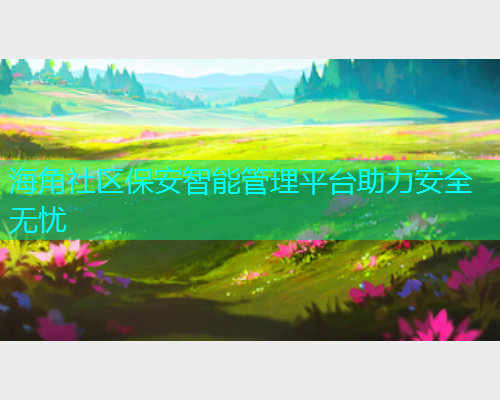 海角社区保安智能管理平台助力安全无忧